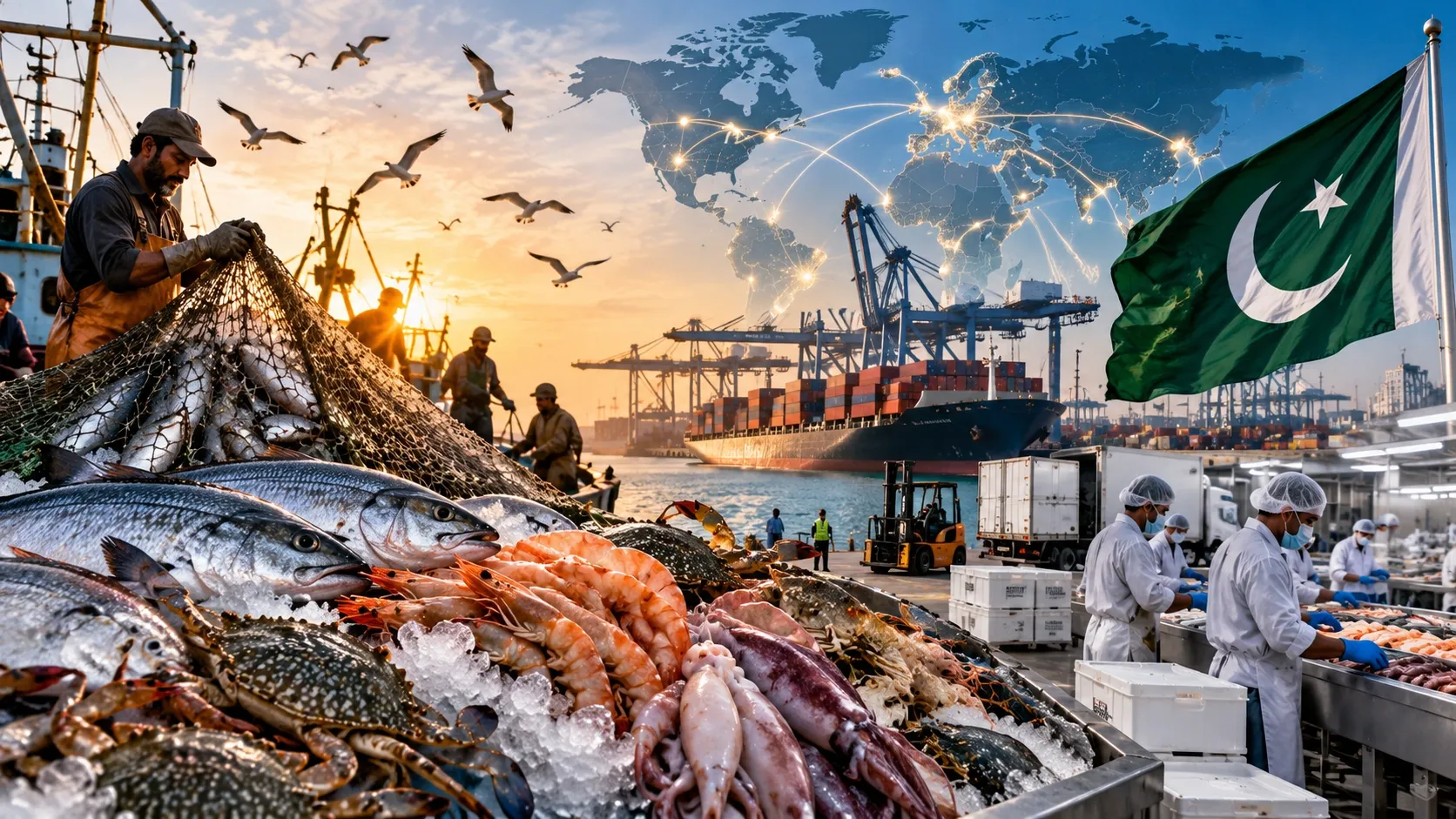 Pakistan Seafood Exports Hit Record $568 Million, Target $3 Billion